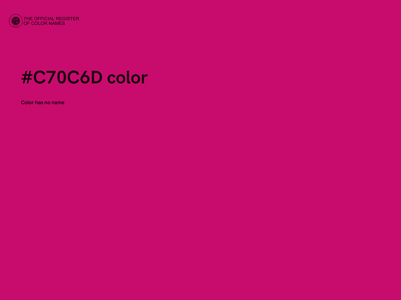 #C70C6D color image