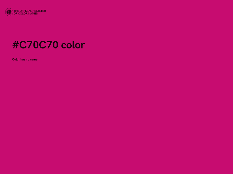 #C70C70 color image