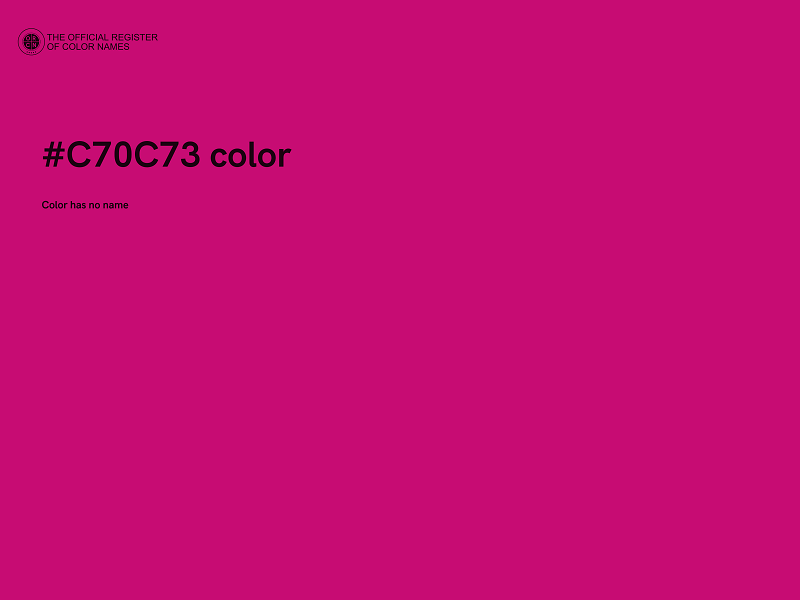 #C70C73 color image