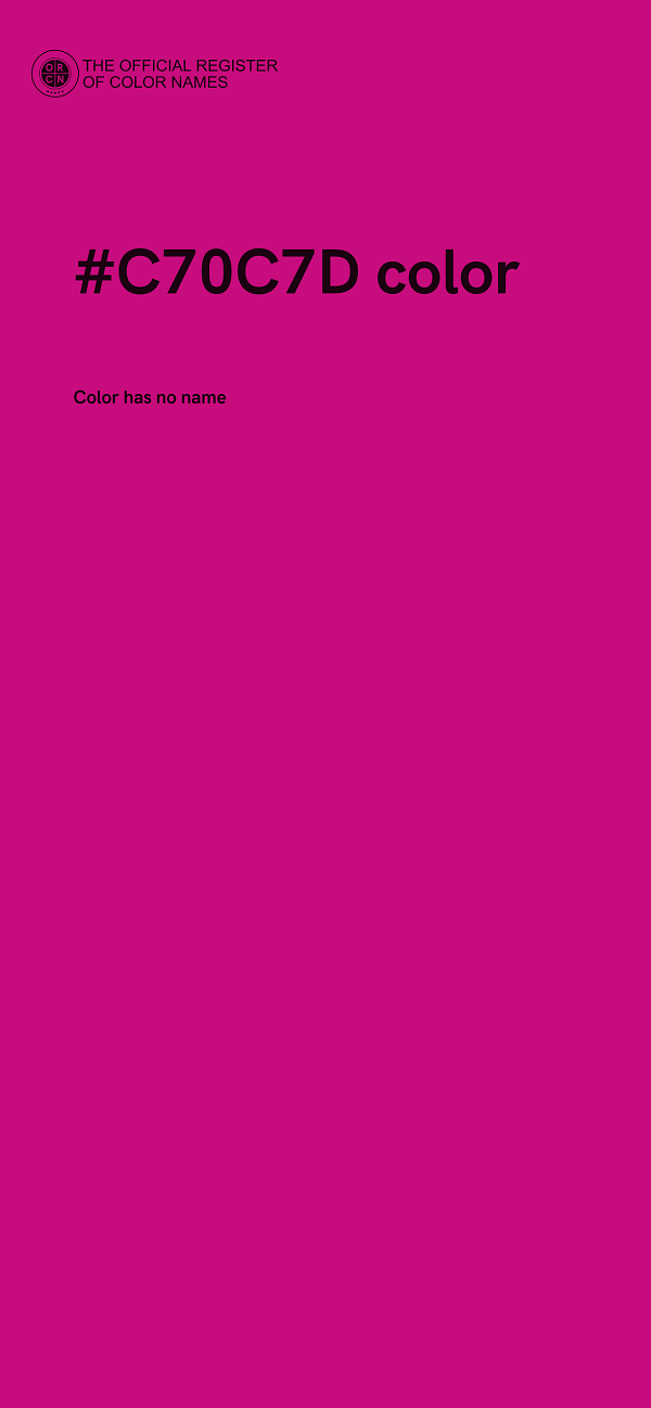 #C70C7D color image