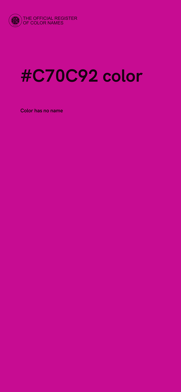 #C70C92 color image