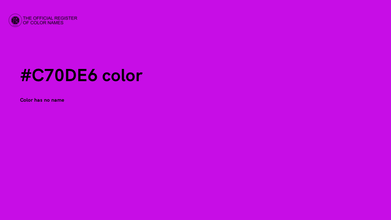 #C70DE6 color image
