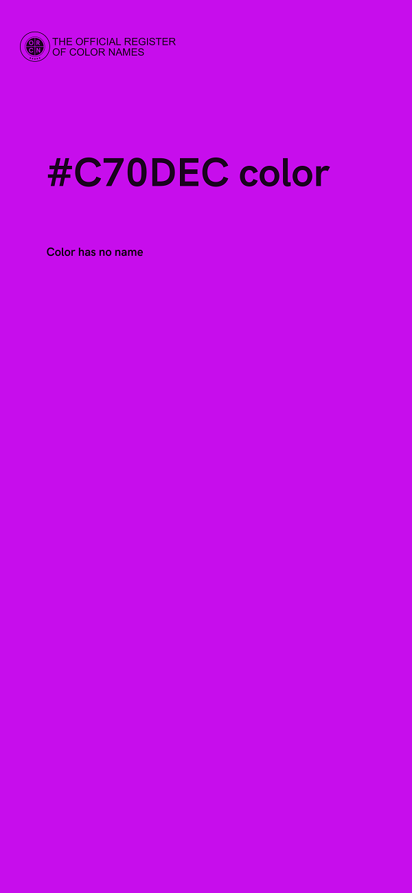 #C70DEC color image