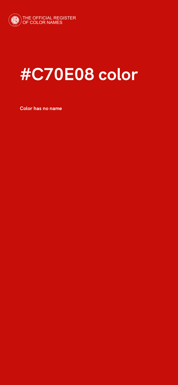 #C70E08 color image