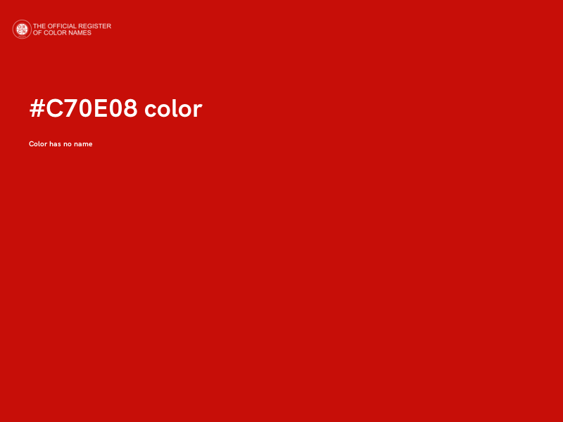 #C70E08 color image