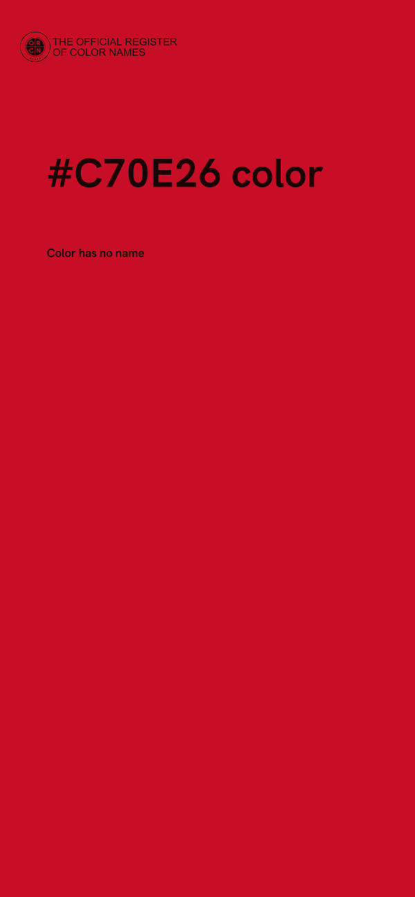 #C70E26 color image