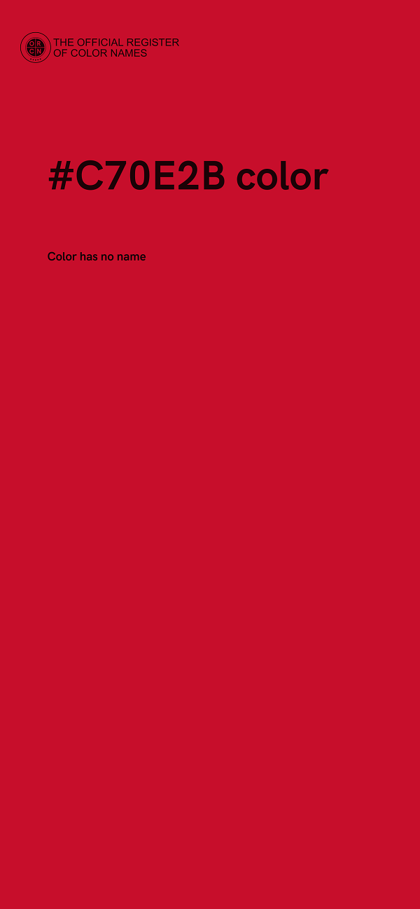 #C70E2B color image