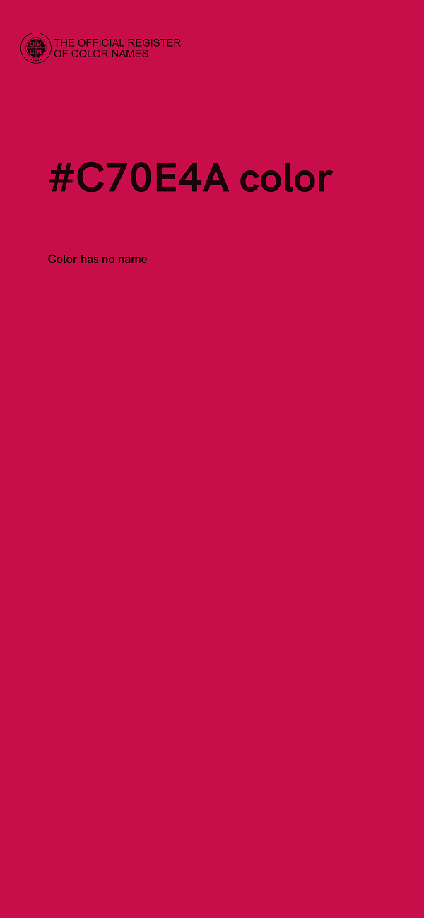#C70E4A color image