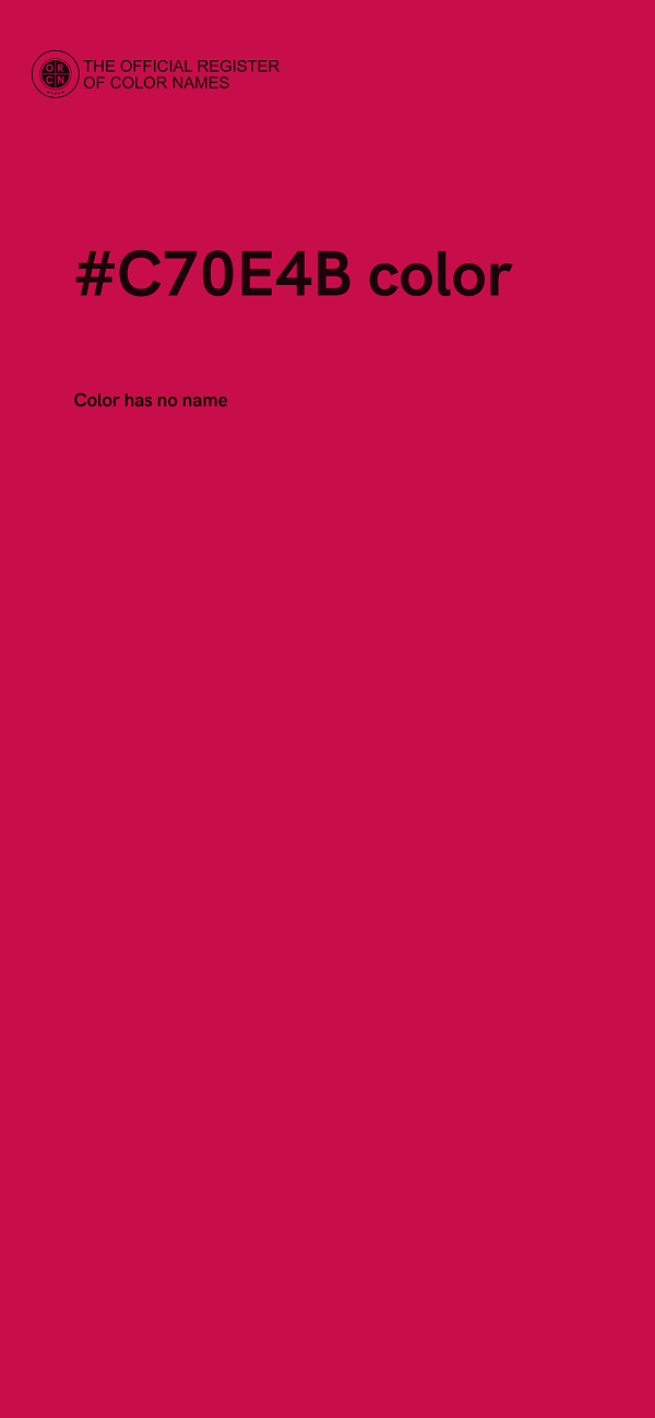#C70E4B color image