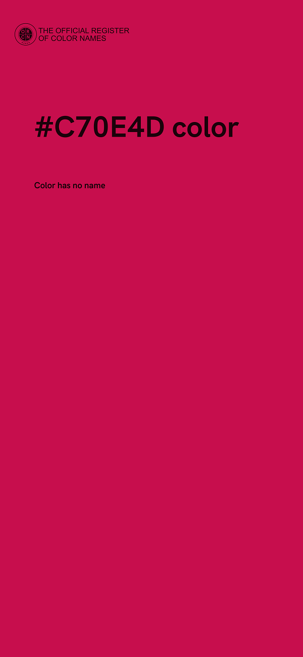#C70E4D color image