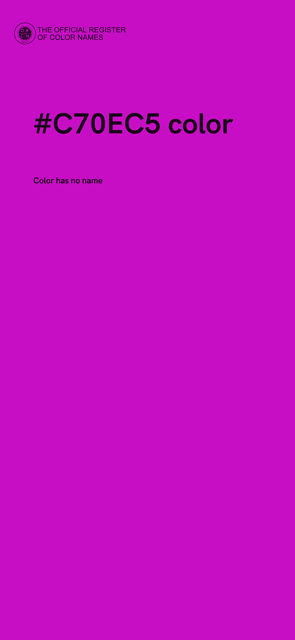 #C70EC5 color image