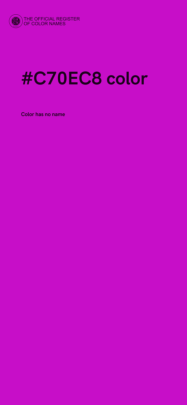 #C70EC8 color image