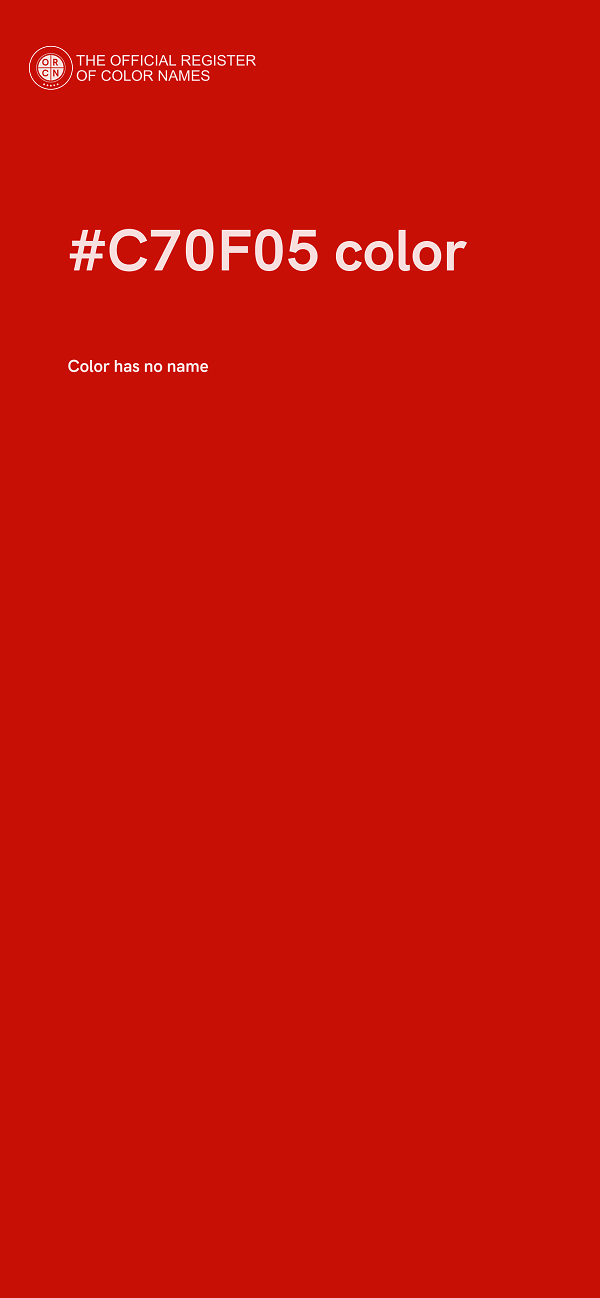 #C70F05 color image