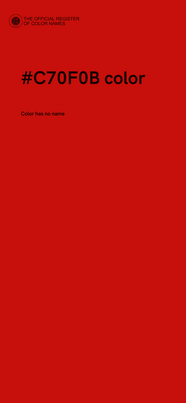 #C70F0B color image