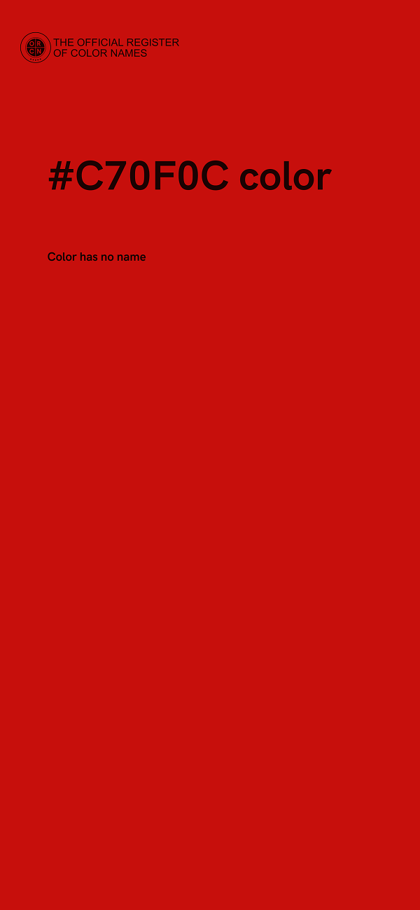 #C70F0C color image