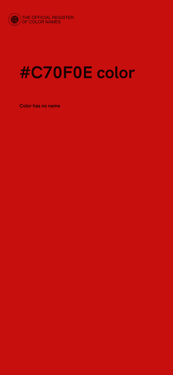 #C70F0E color image