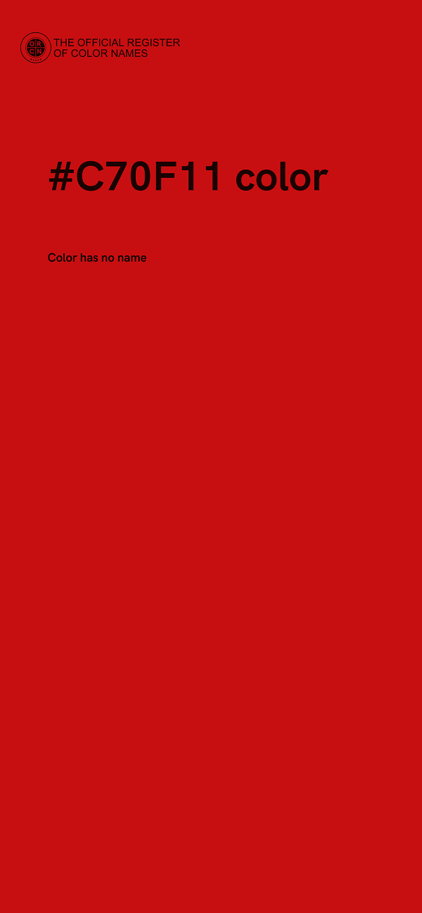 #C70F11 color image