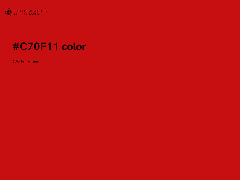 #C70F11 color image