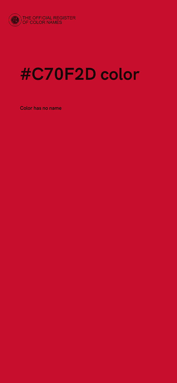 #C70F2D color image