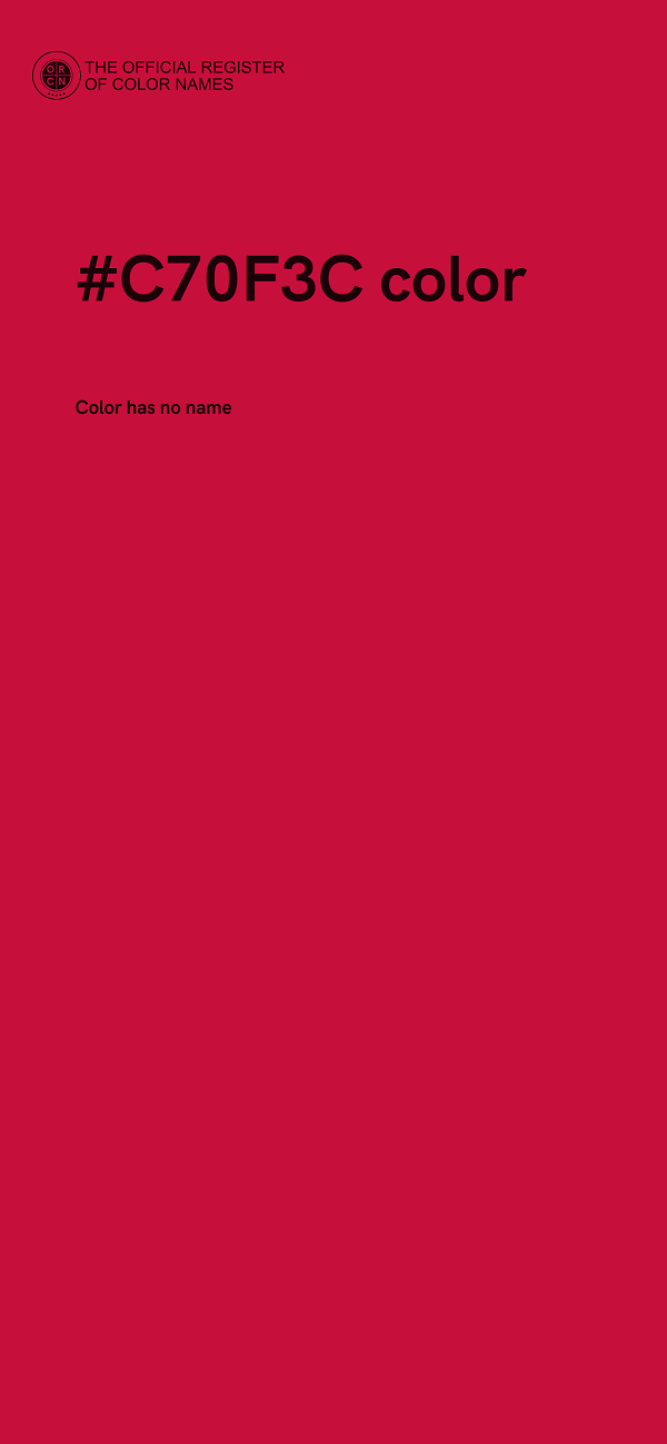 #C70F3C color image