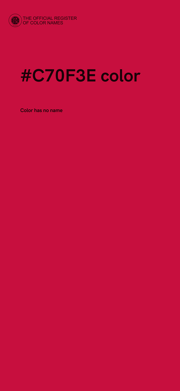 #C70F3E color image