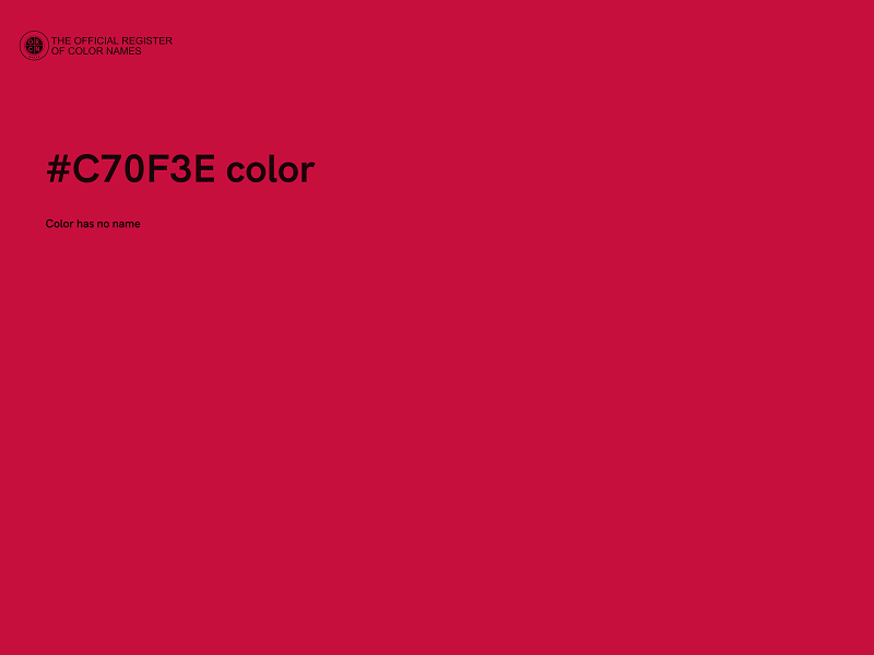 #C70F3E color image