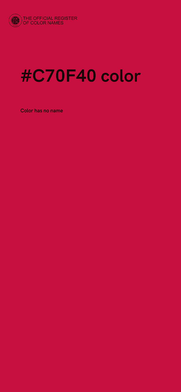 #C70F40 color image