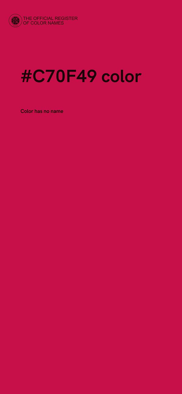 #C70F49 color image