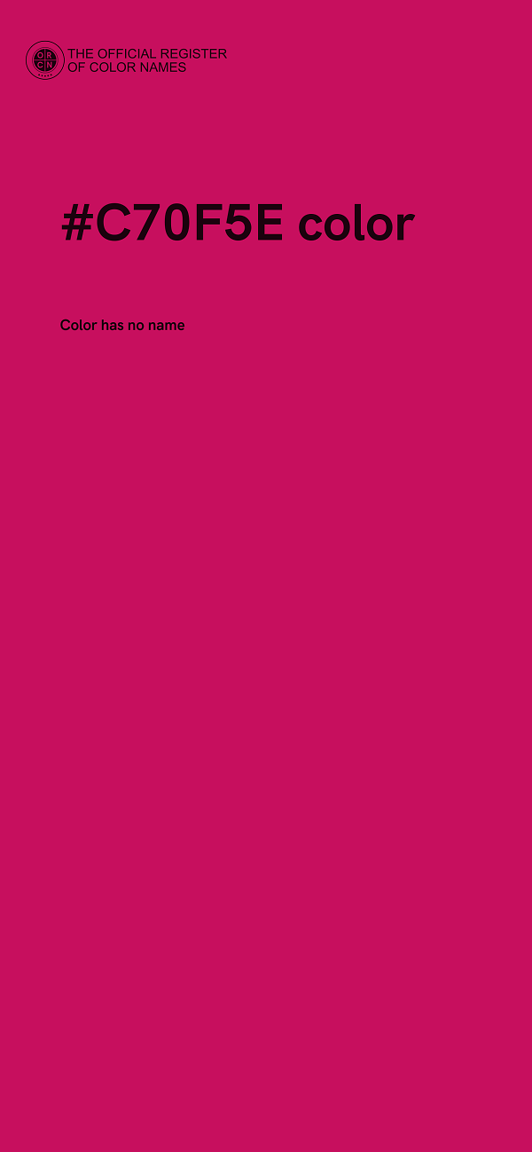 #C70F5E color image