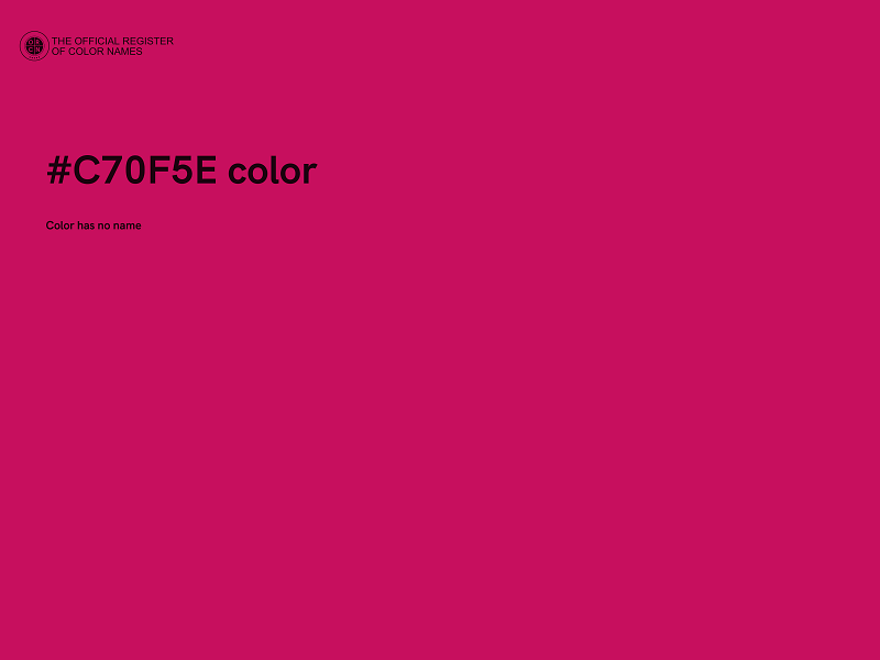 #C70F5E color image