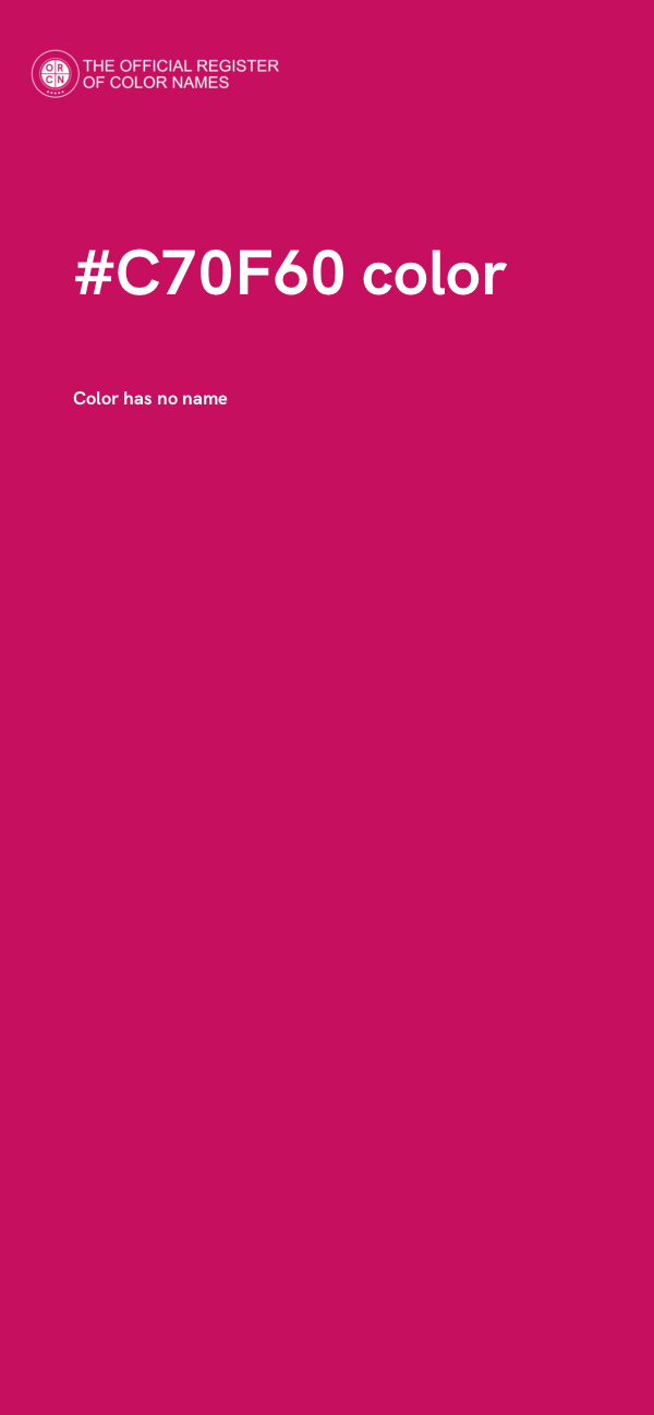 #C70F60 color image