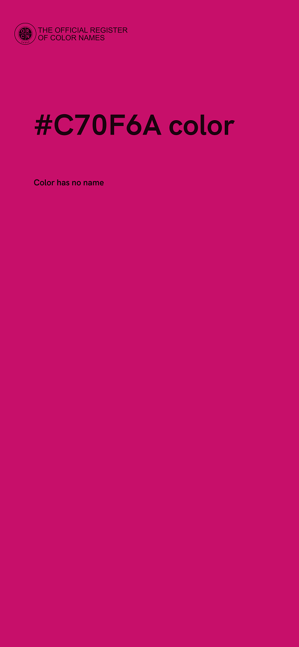 #C70F6A color image
