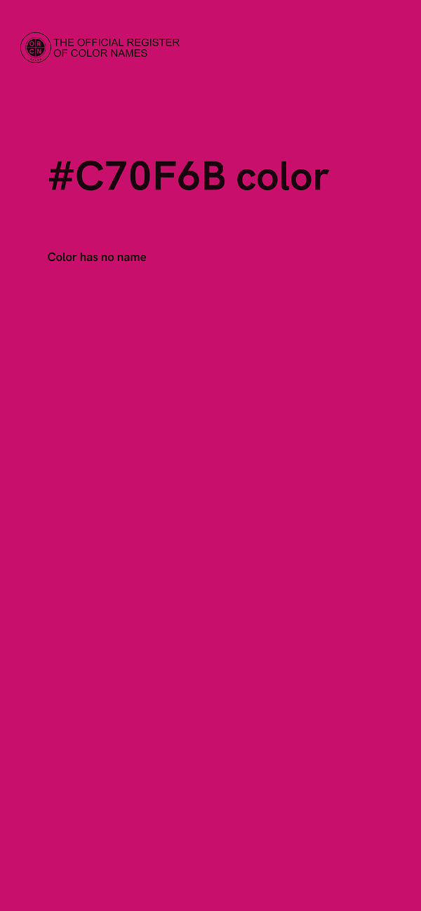 #C70F6B color image