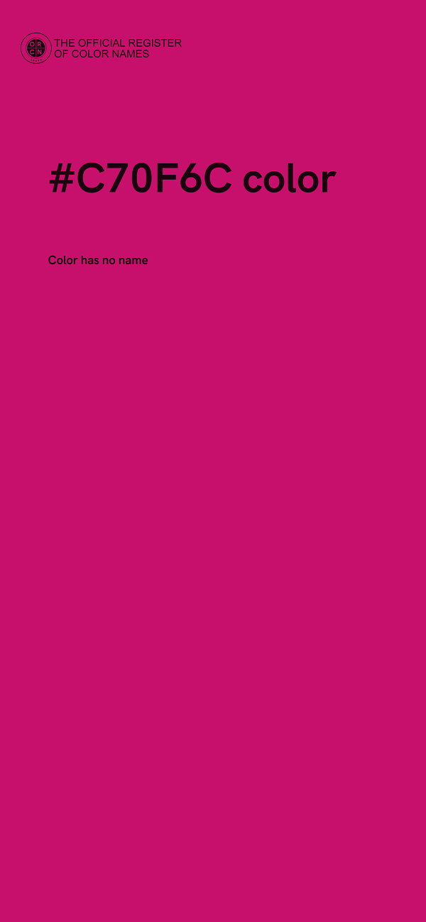 #C70F6C color image