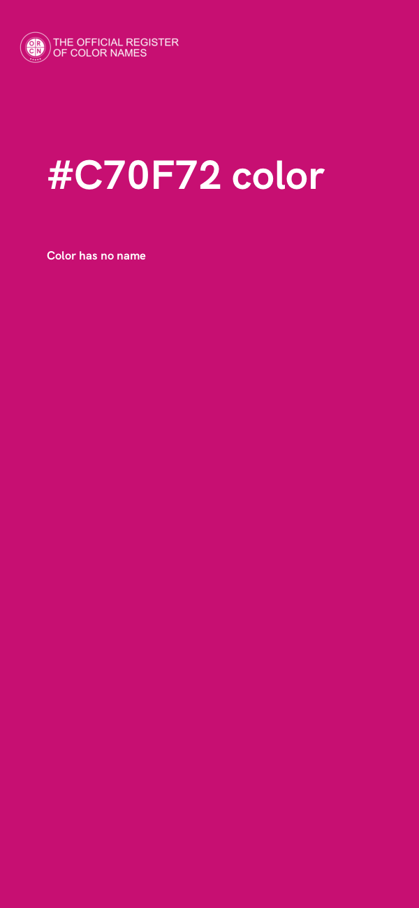 #C70F72 color image