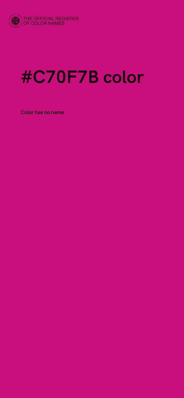 #C70F7B color image