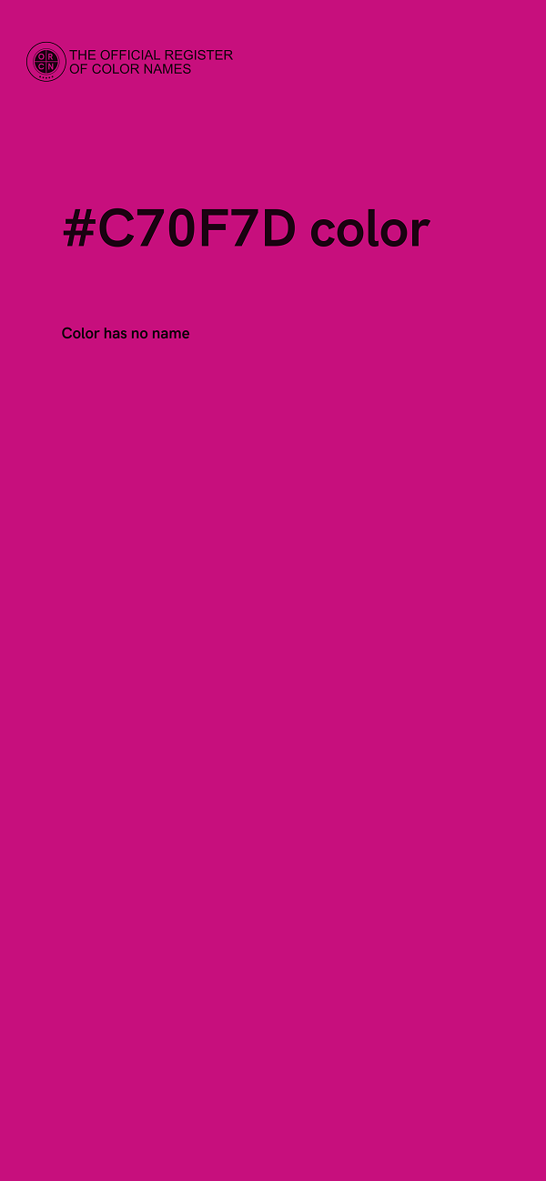 #C70F7D color image
