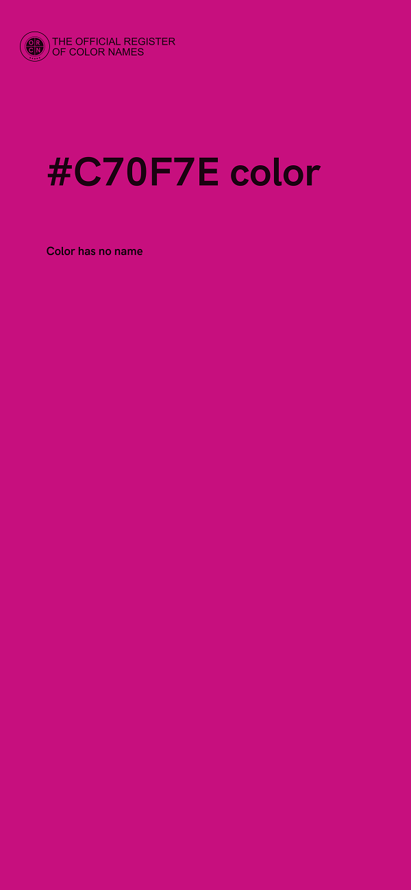 #C70F7E color image