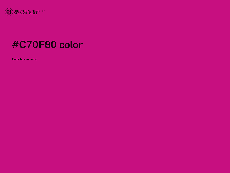 #C70F80 color image