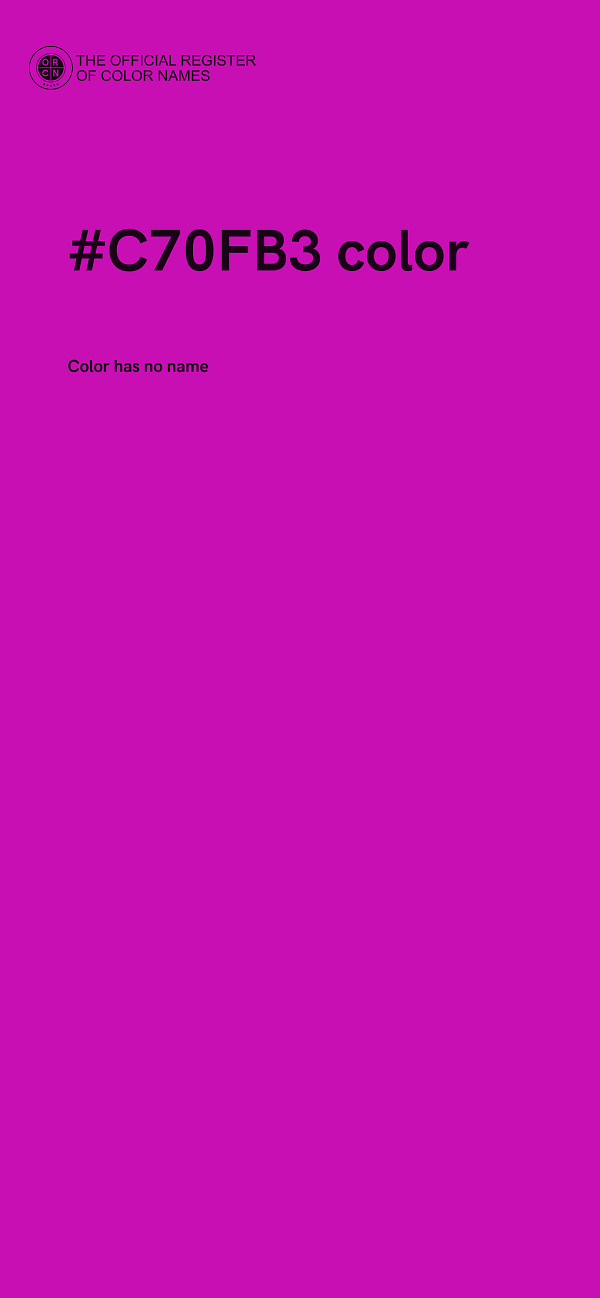 #C70FB3 color image