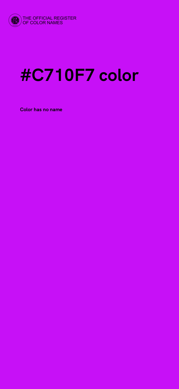 #C710F7 color image