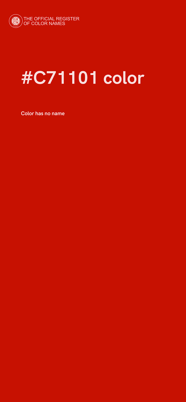 #C71101 color image