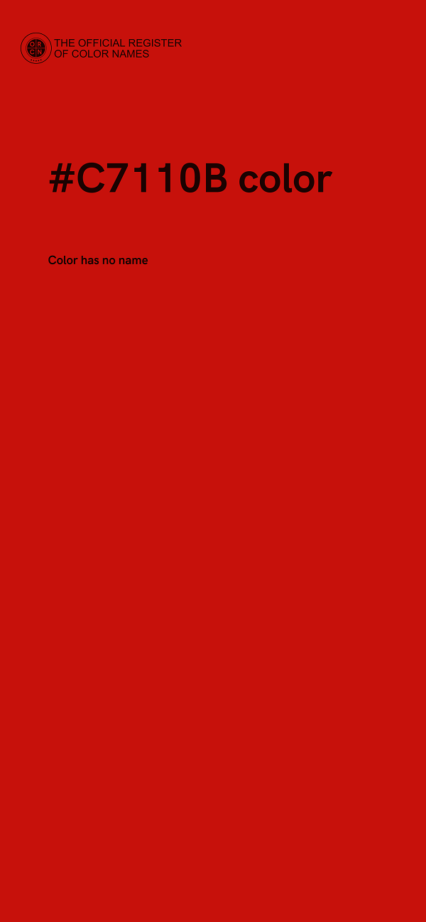 #C7110B color image