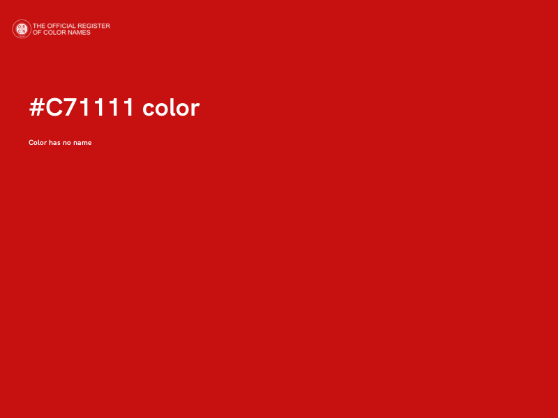 #C71111 color image