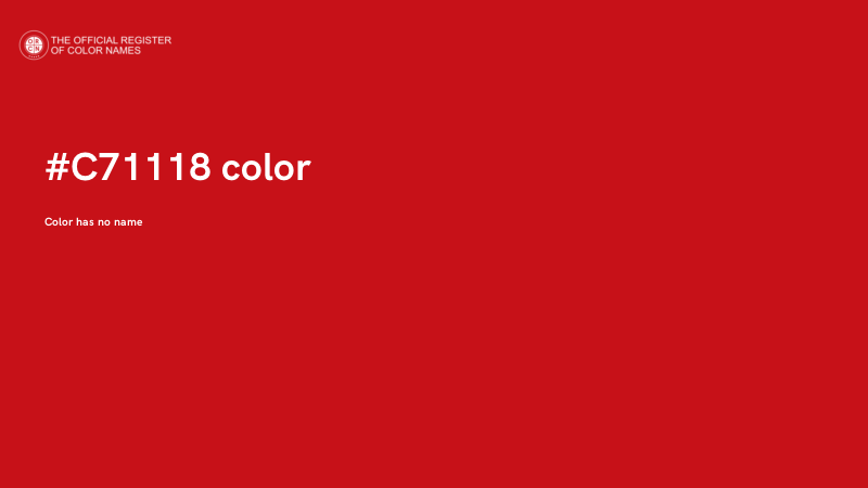 #C71118 color image
