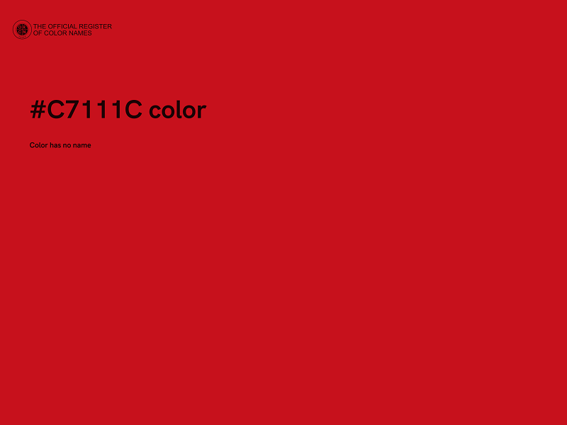 #C7111C color image
