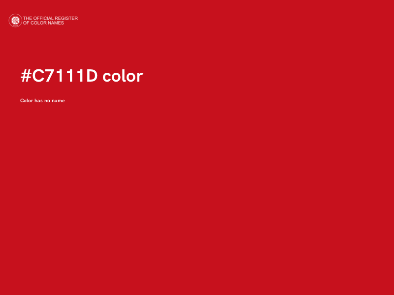 #C7111D color image
