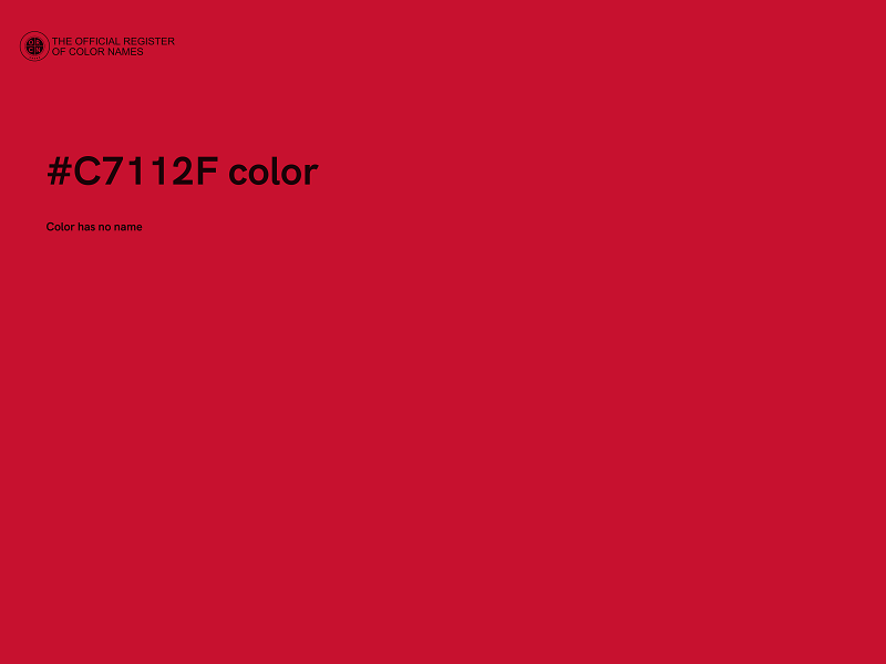 #C7112F color image