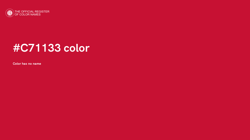 #C71133 color image