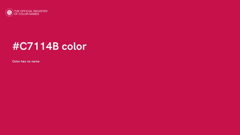 #C7114B color image